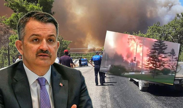 Bakan Pakdemirli'den 'Manavgat' açıklaması! "Yangını körükleyecek her sebep şu anda mevcut"