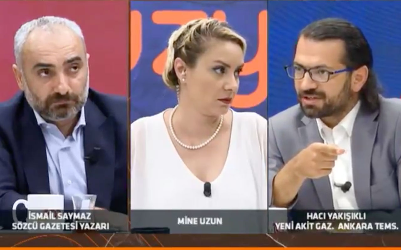 Akit yazarı "Orada namaz kıldım" dedi; İsmail Saymaz araya girince çark etti!