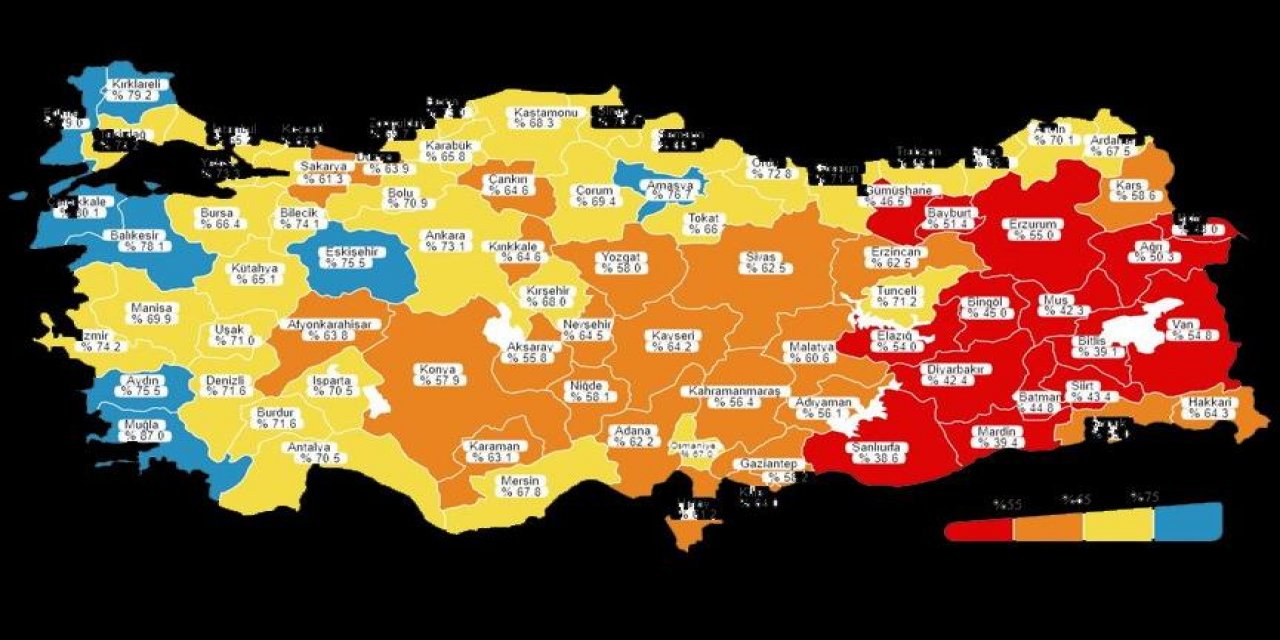 Yeni koronavirüs tablosunda dikkat çeken gelişme! İstanbul'un rengi değişti!