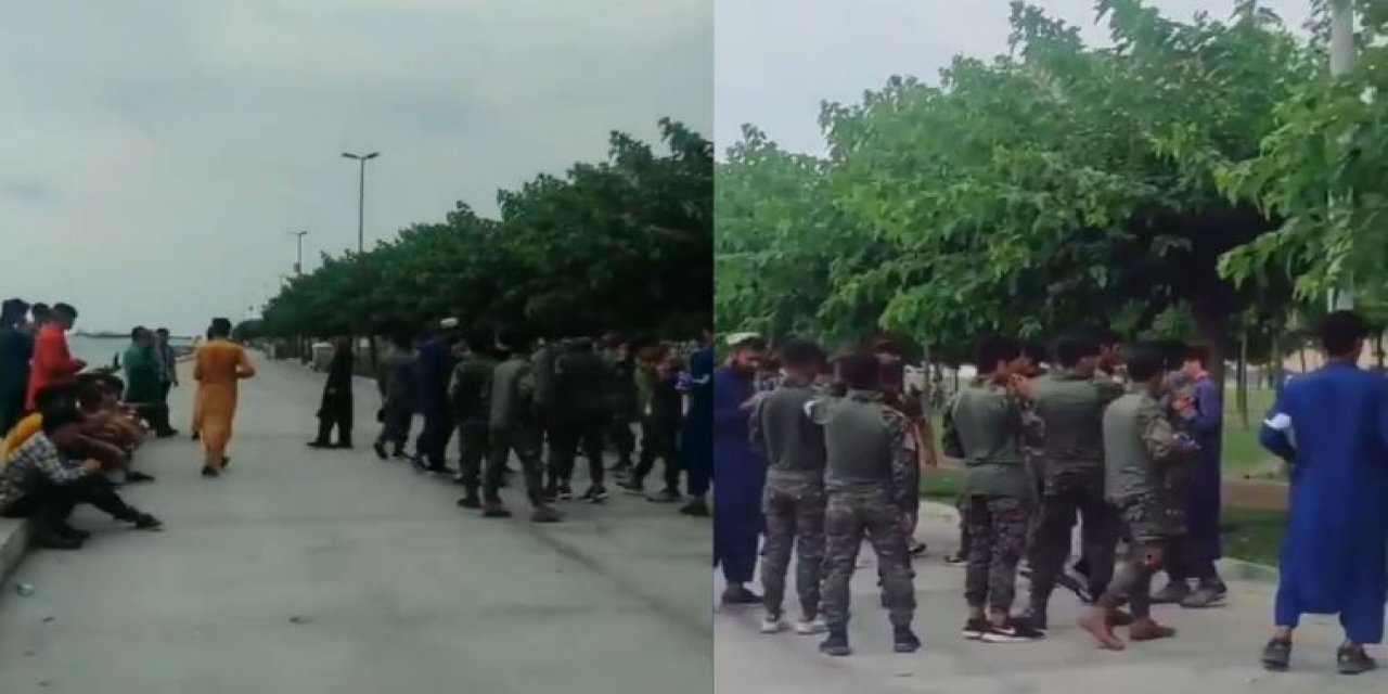 İstanbul sahilinde üniformalı dolaşıyorlardı... Bu görüntülerin sırrı ortaya çıktı!
