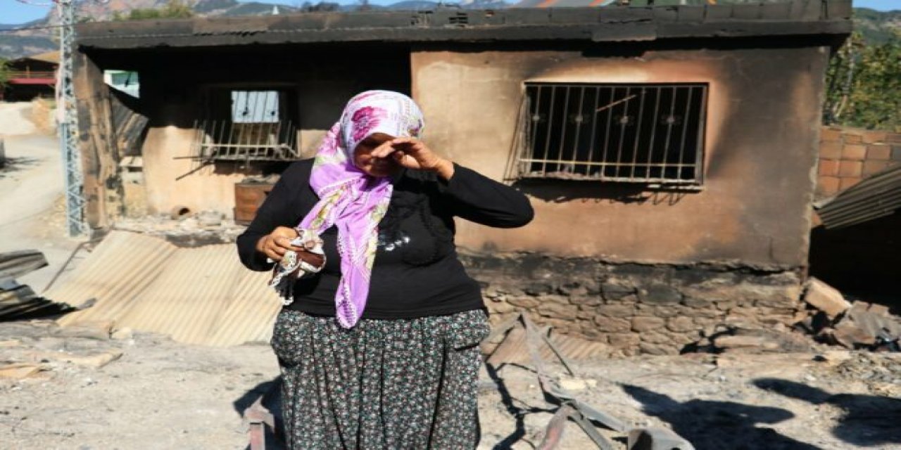 Gözyaşlarıyla yardım istedi! 10 yıl önce bakkal dükkanı dün de evi yandı!