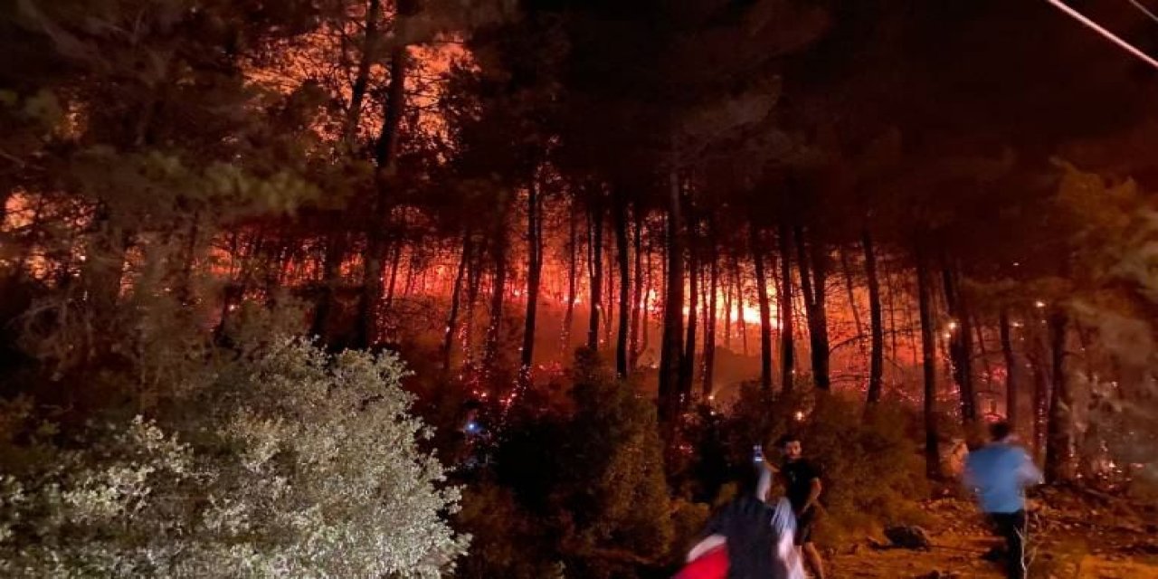Biri bitiyor; biri başlıyor... Fethiye'de orman yangını!