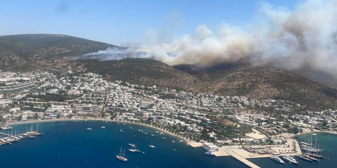 Yangın büyüdü... Bodrum belediyesinden vatandaşlara çağrı!