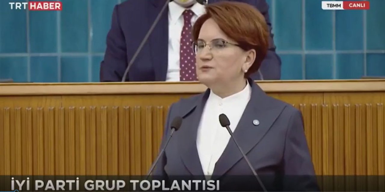 Meral Akşener, 'Devletin televizyonu takiptedir, birazdan yayını keserler' dedi TRT yayını kesti!