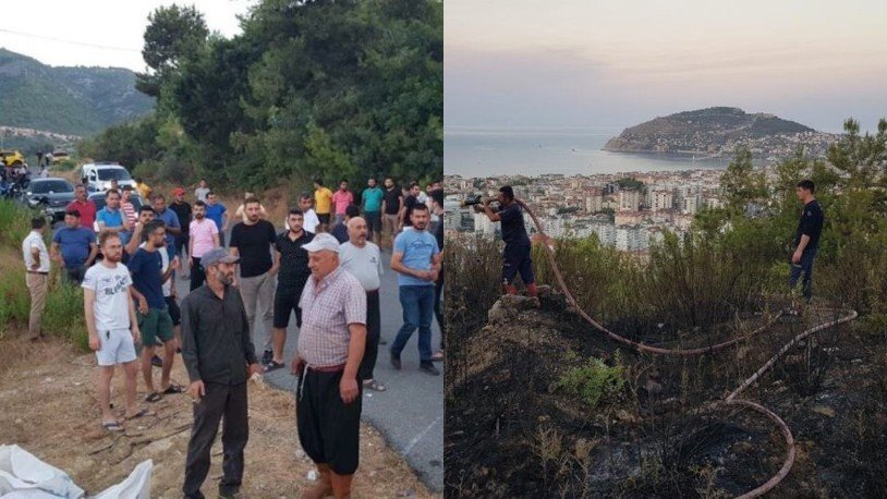 Antalya'da ormanlık alanda sabotaj! Yeni felaketi vatandaşlar son anda engelledi