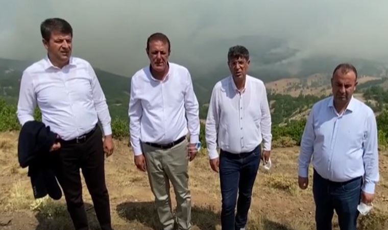 CHP'li vekil Tunceli'deki yangın bölgesinden seslendi "Canlıların yok olmasını maalesef acı içinde izliyoruz"