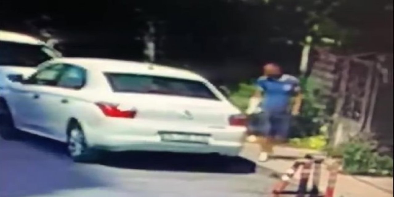 Kolundaki alçıyla araç camını kırıp hırsızlık yaptı