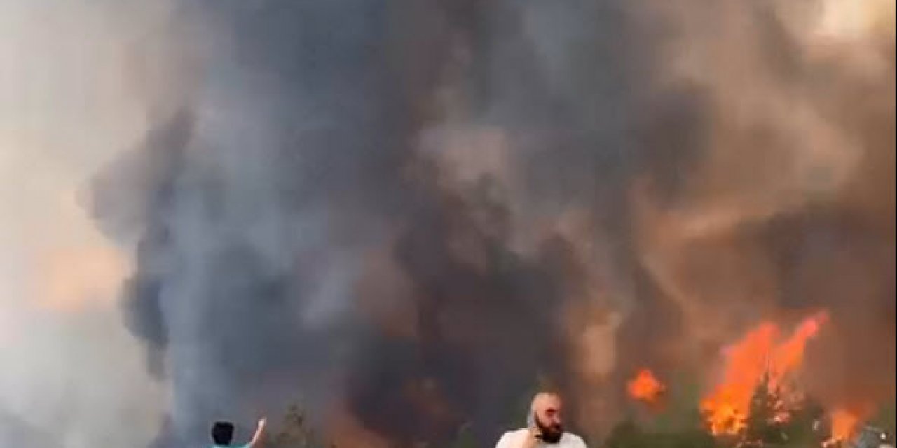 Denizli'de orman yangını