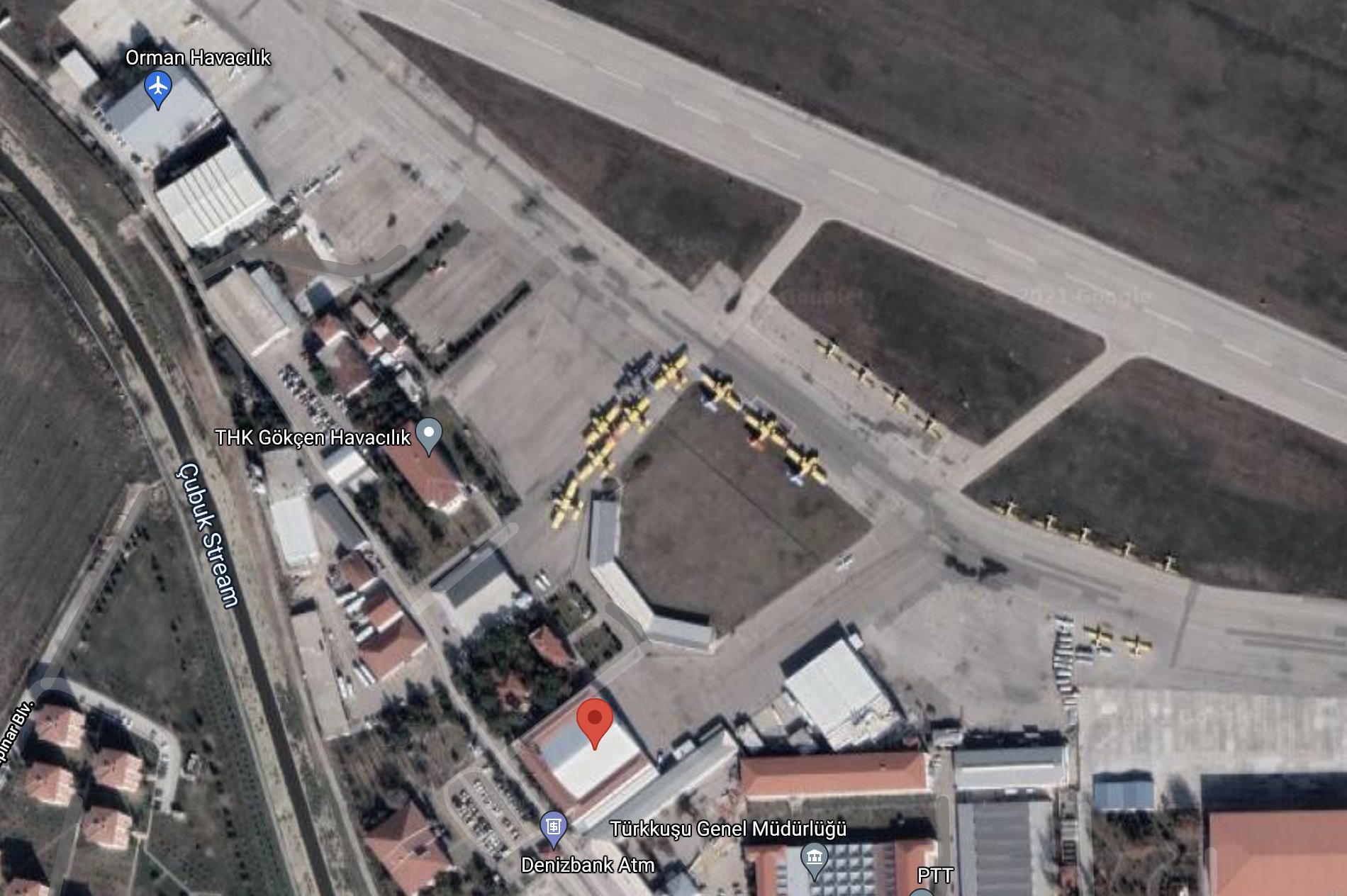 Erdoğan'ın yok dediği uçaklar Google Maps'te görüntülendi