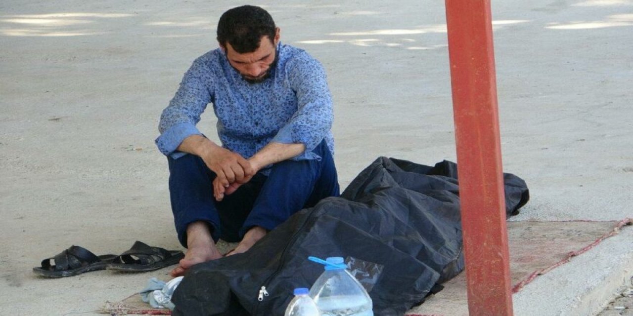 Bir babanın en acı anı... Evlada son bakış!
