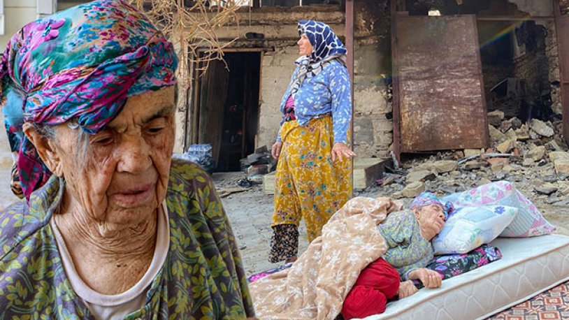 Fotoğrafı Türkiye'nin yüreğini sızlatmıştı... 87 yaşındaki kadın, evinin yandığını bilmiyor