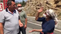 Yangın bölgesindeki yurttaş böyle isyan etti! "Bize su vereceğine başımıza çay atıyor"