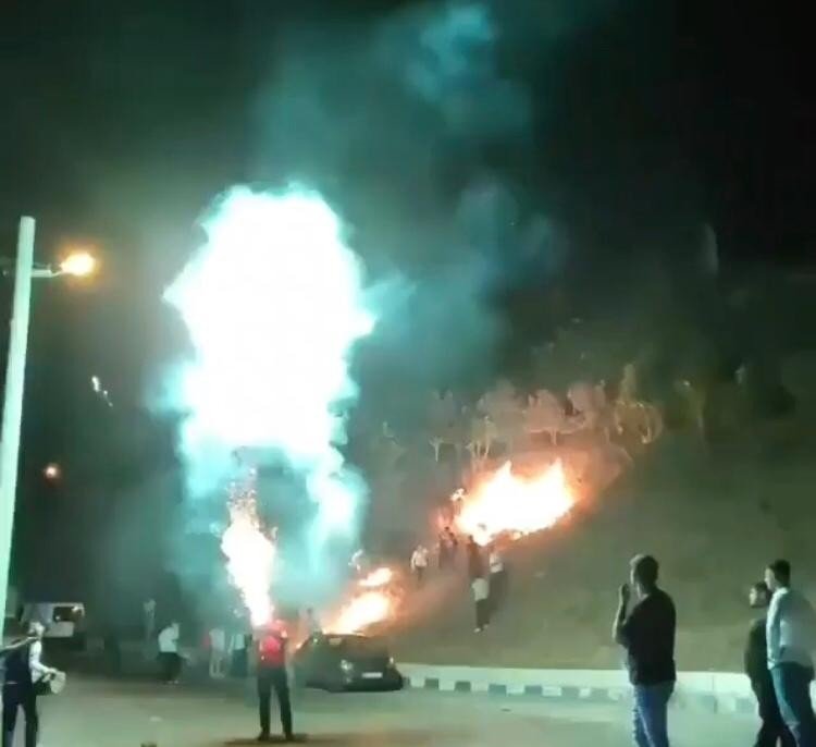 Yangın çıkardı... Umursamadan tehlike saçmaya devam etti