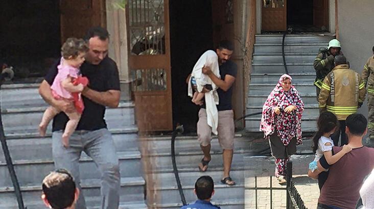 İstanbul Güngören'de yangın: Mahsur kalanlar kurtarıldı