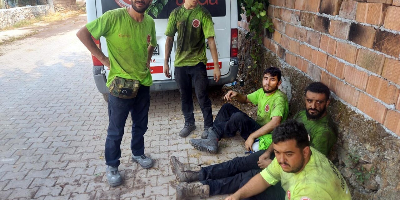 Babasını toprağa verdi, söndürme çalışmaları için Marmaris'e koştu