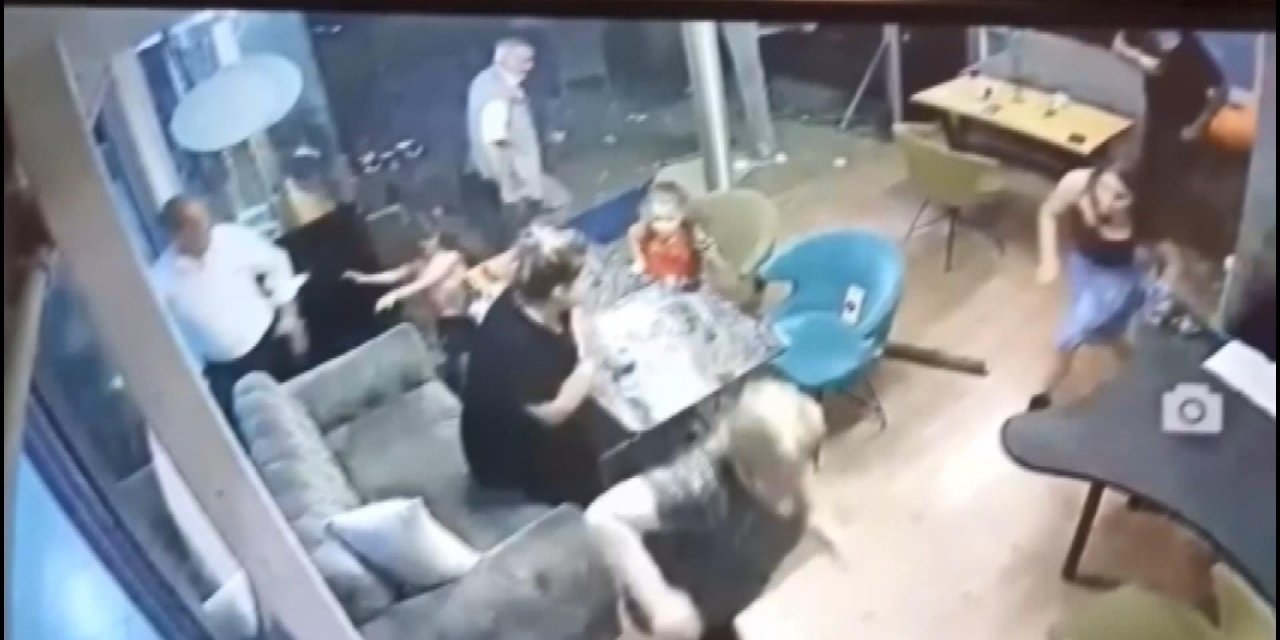 Facianın eşiğinden dönüldü! Yemek yerken hayatlarının şokunu yaşadılar! İşte o anlar...
