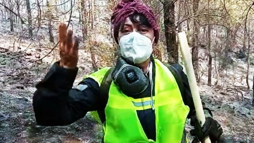 Oyuncu Mehtap Bayri'den açıklama "Ormanları yakanları unutmayalım"