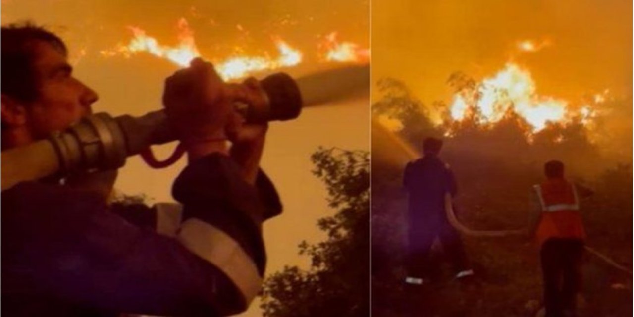 Hortumu eline alıp alevlerin arasına girmişti... Oyuncu İbrahim Çelikkol'dan duygusal paylaşım!