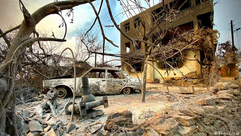 İşte fotoğraflarla yangından geriye kalanlar