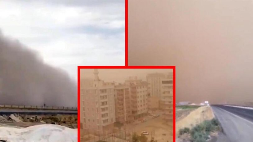 Meteoroloji uyarmıştı... Nusaybin'de toz taşınımı