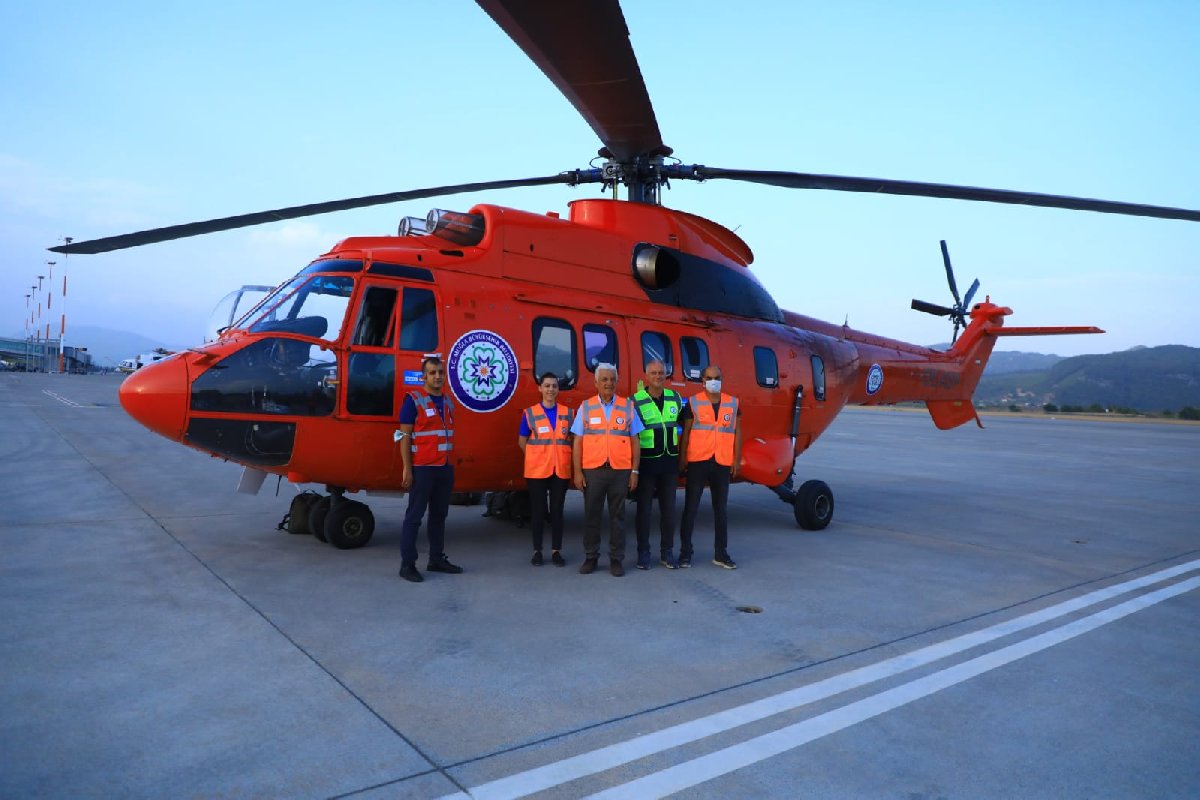 Muğla Büyükşehir Belediyesi yangın söndürme helikopteri temin etti