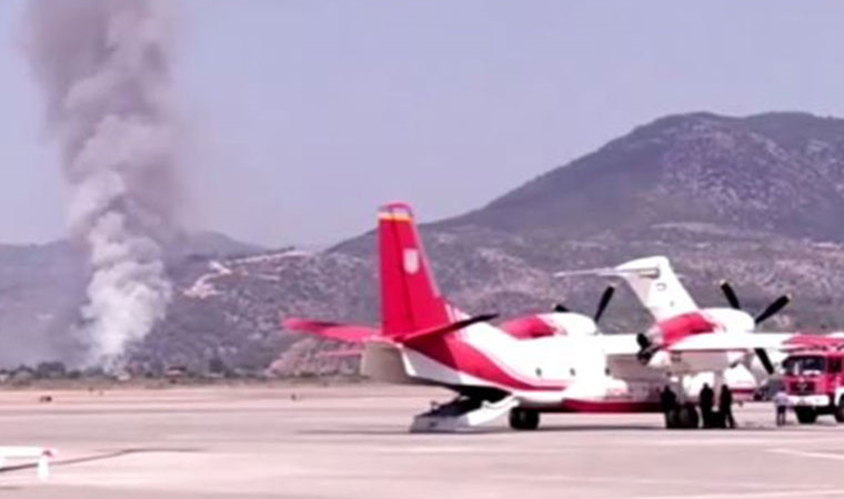 Bakandan açıklama! Dalaman'da çıkan orman yangını havalimanını tehdit ediyor mu?