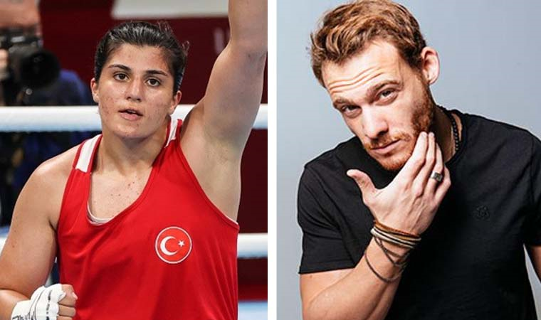 Busenaz Sürmeneli "madalya" tartışmalarına açıklık getirdi; Kerem Bürsin o tweeti sildi