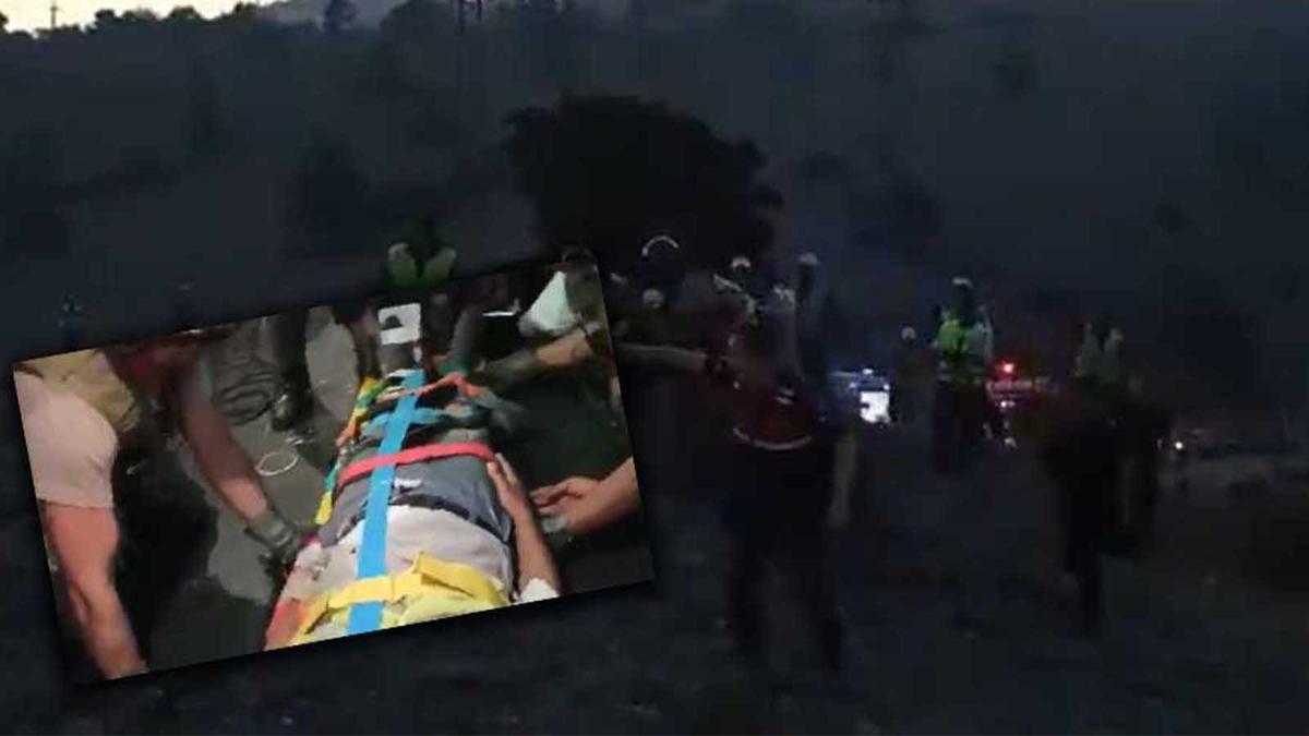 Muğla'da orman görevlisinin üzerine yanan ağaç düştü