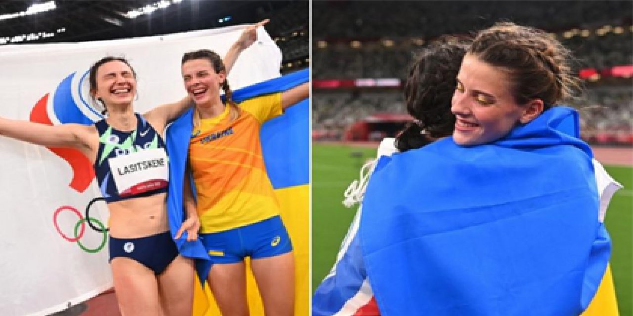 Rus atlete sarılan Ukraynalı atlet "milli güvenlik sorunu" oldu!