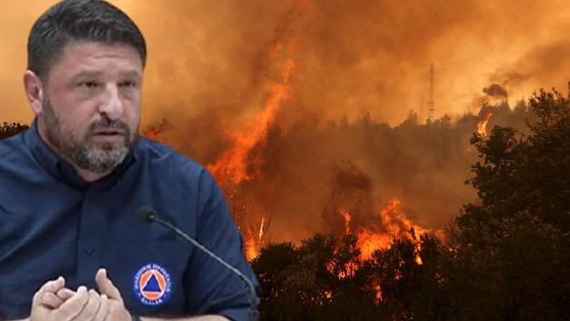 Yunanistan Sivil Savunma ve Kriz Yönetim Bakanı'ndan yangın özrü