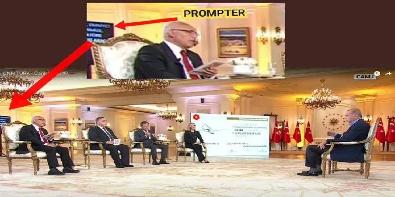 Herkes bu görüntüyü konuştu ama... Murat Yetkin'den dikkat çeken soru: Prompterı kim yönetiyor?