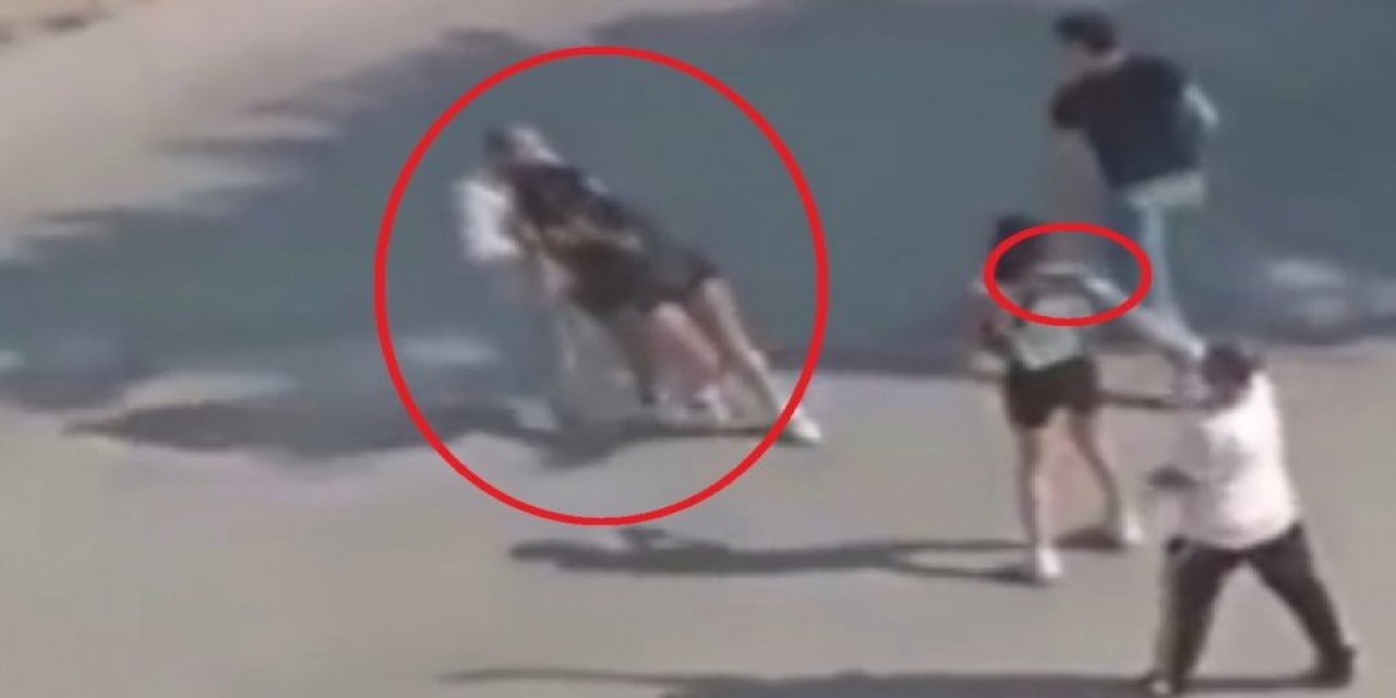 Genç kız sokak ortasında dehşeti yaşadı! Eski sevgilisi boğazına bıçak dayayıp kaçırmaya çalıştı! İşte o anlar...