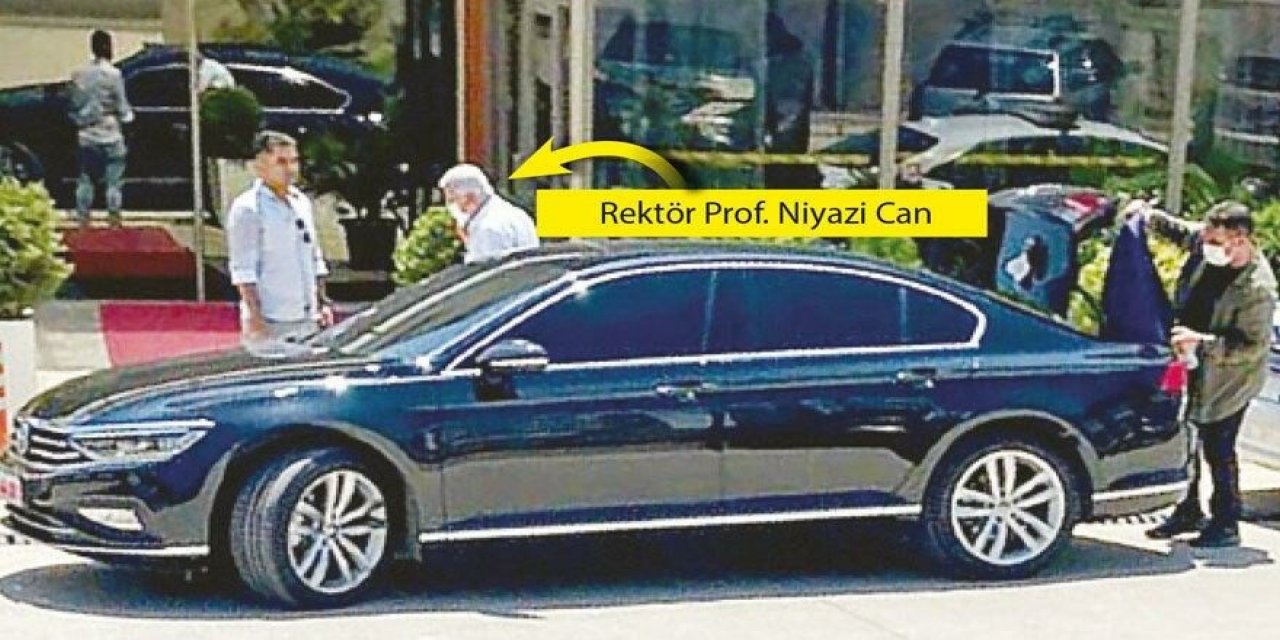 "Yasak getirilmişti" Rektör bir ziyaret için makam aracı istemiş!