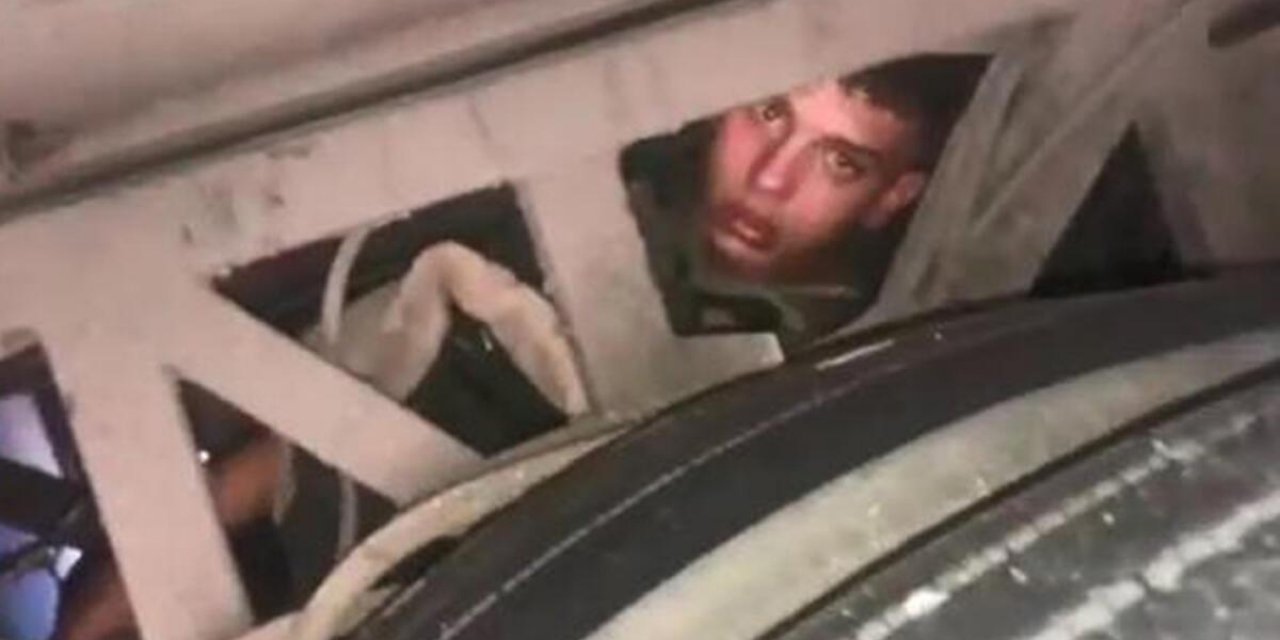 Şoför tesadüfen fark etti! İki tekerlek arasında ölümüne yolculuk!