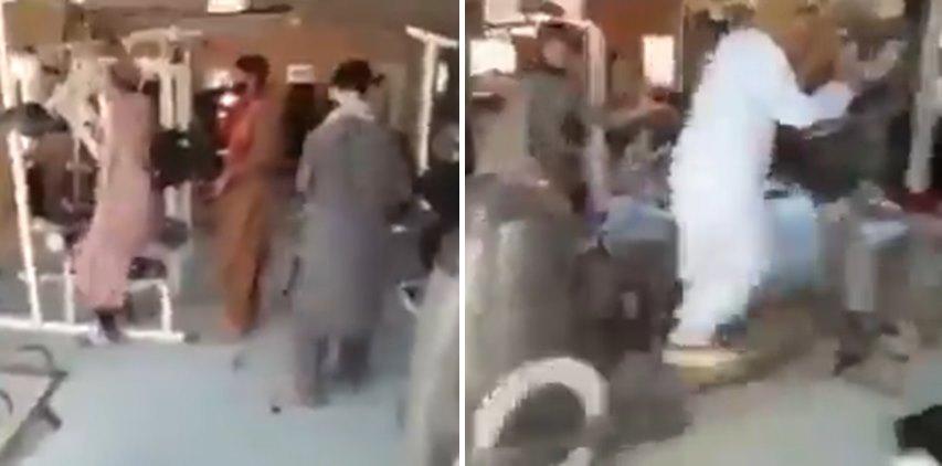 Taliban militanları Cumhurbaşkanlığı Sarayı spor salonunda! İşte o anlar...