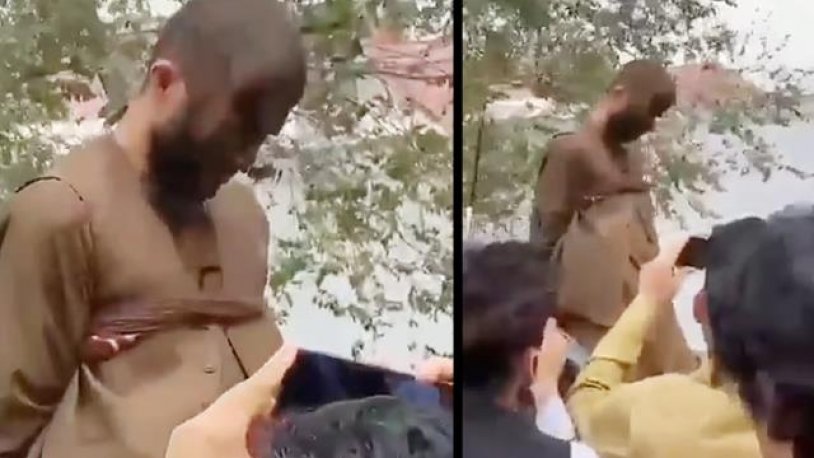 Kan donduran olay: Taliban hırsız olduğu iddia edilen adama sokak ortasında işkence yaptı