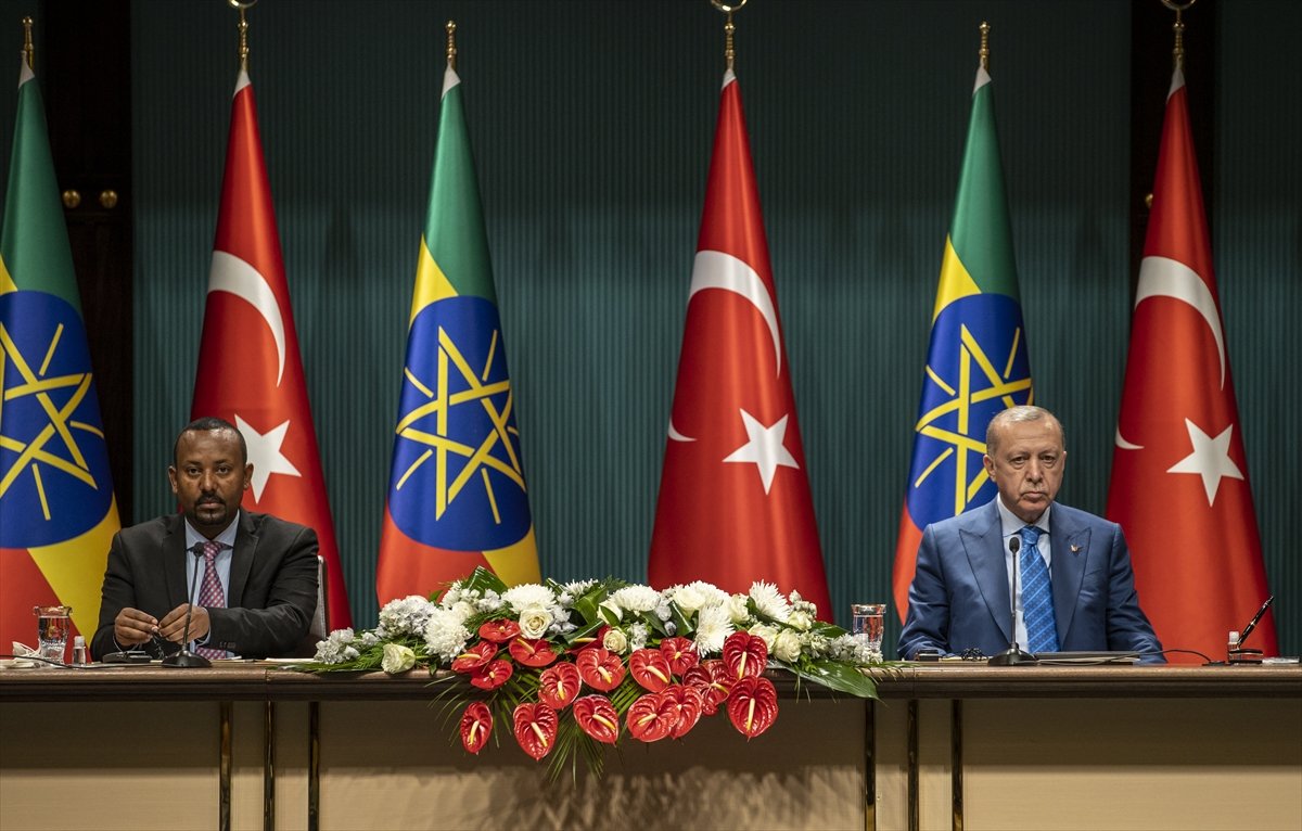 Erdoğan'ın Etiyopya Başbakanı Abiy Ahmed Ali ile yaptığı toplantıda büyük skandal! 'Büyük reformist ve karizmatik lider Mustafa Kemal Atatürk' sözü...