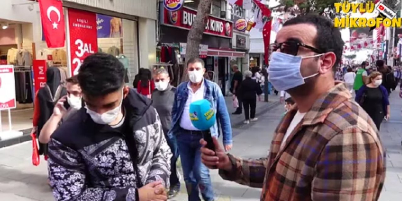 Depremine sokak röportajında yakalandılar! Korku ve panik böyle görüntülendi...
