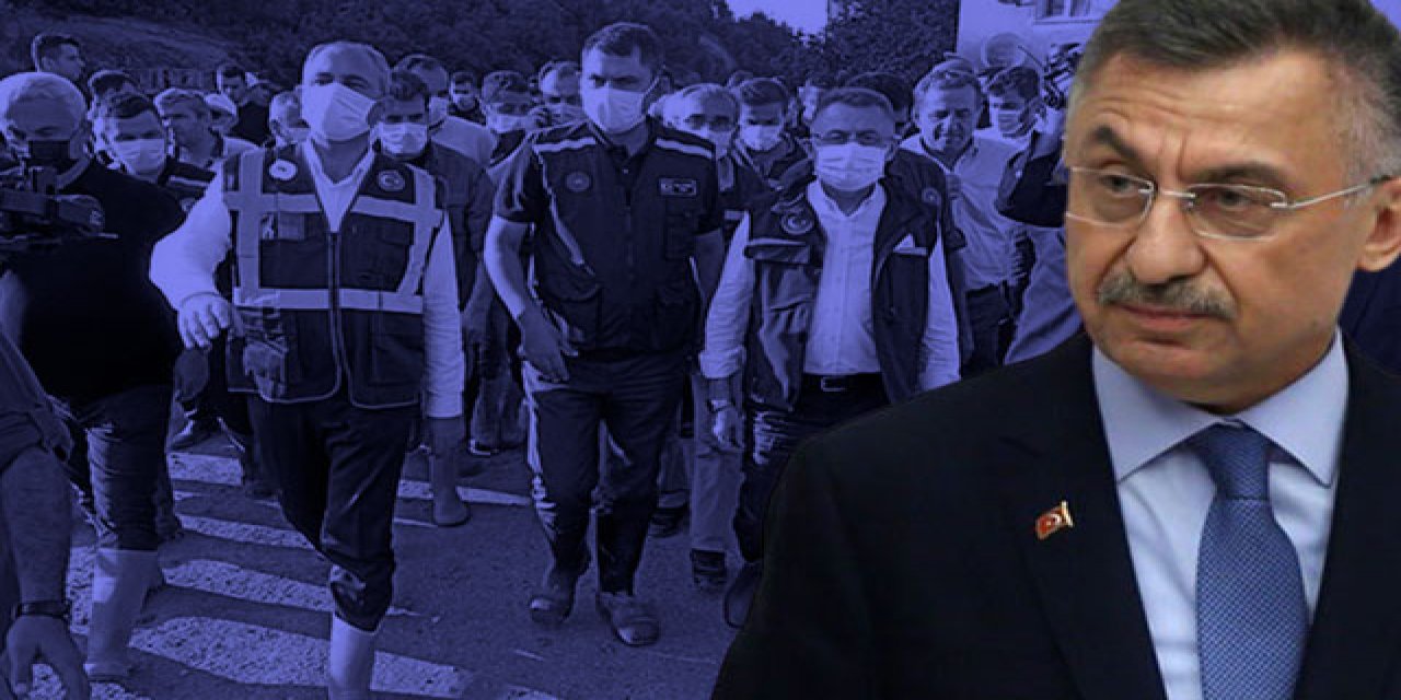 Cumhurbaşkanı Yardımcısı Fuat Oktay selin vurduğu Bozkurt'ta açıkladı! "Afet oluşturacak yerde yapılaşmadan uzaklaşalım"