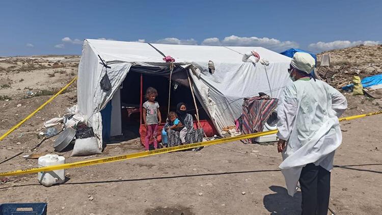 Tarım işçisi aileye 'çadır' karantinası