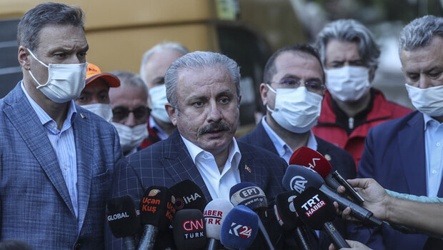 TBMM Başkanı Şentop, deprem bölgesinde