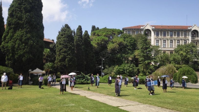 Boğaziçi'nde direniş sürüyor! Akademisyenlerin nöbeti 156. gününde