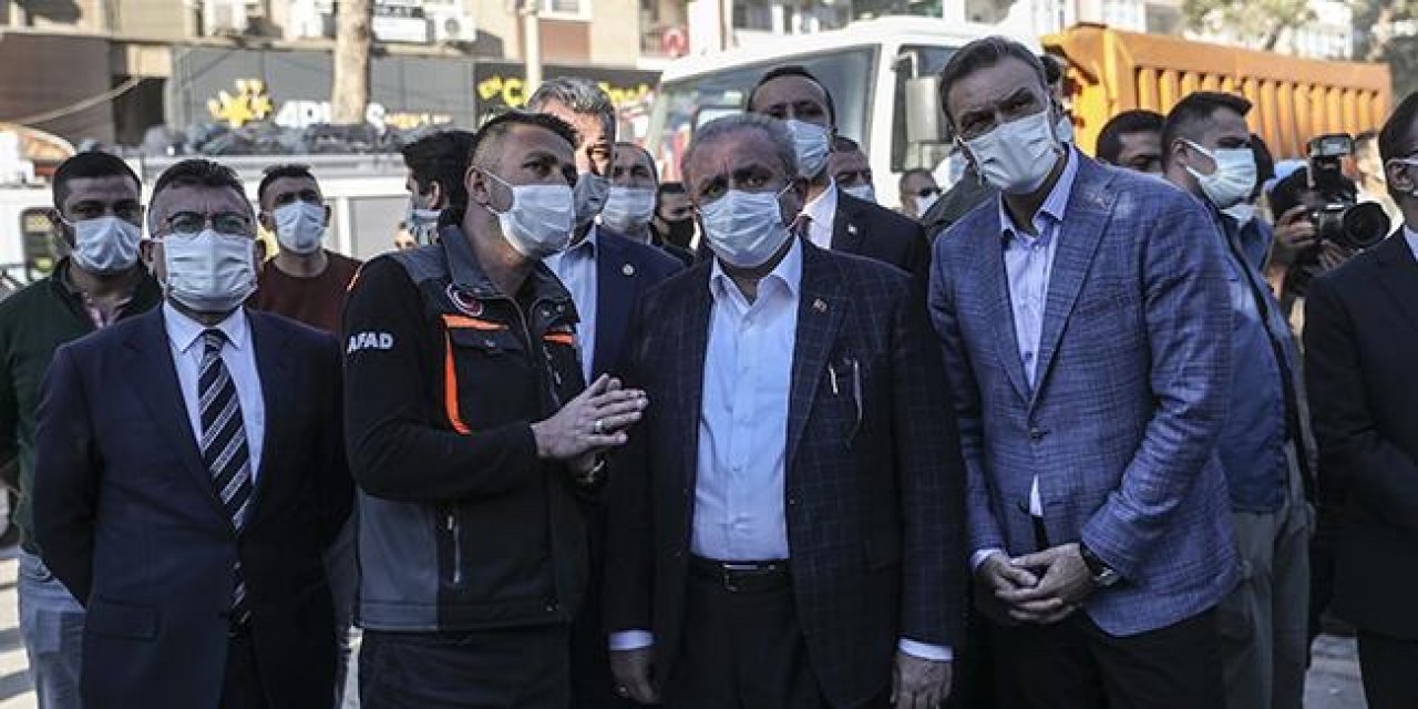 TBMM Başkanı Şentop, deprem bölgesinde