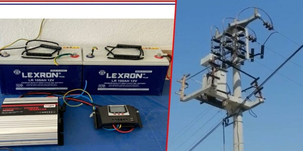 Yüksek gerilim hattına çıkıp, 250 kiloluk trafoyu çaldılar!