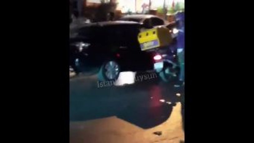 5 Getir kuryesinin sürücüyü darp ettiği görüntüler tepkilere neden oldu, açıklama geldi!