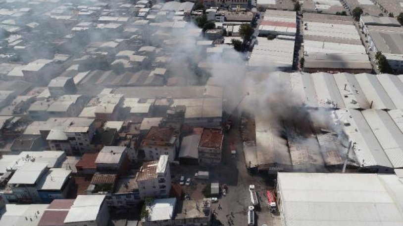 Bursa'da tekstil atölyesinde yangın