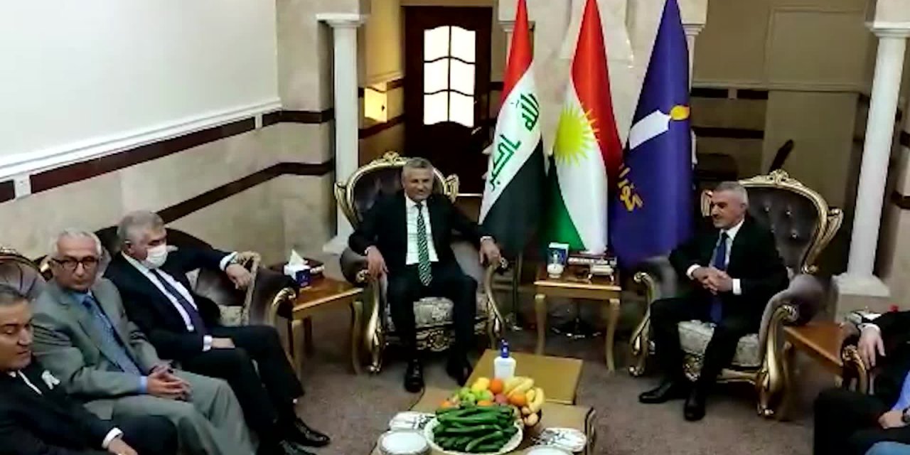 CHP HEYETİ TÜRKMEN BAKAN MARUF İLE GÖRÜŞTÜ