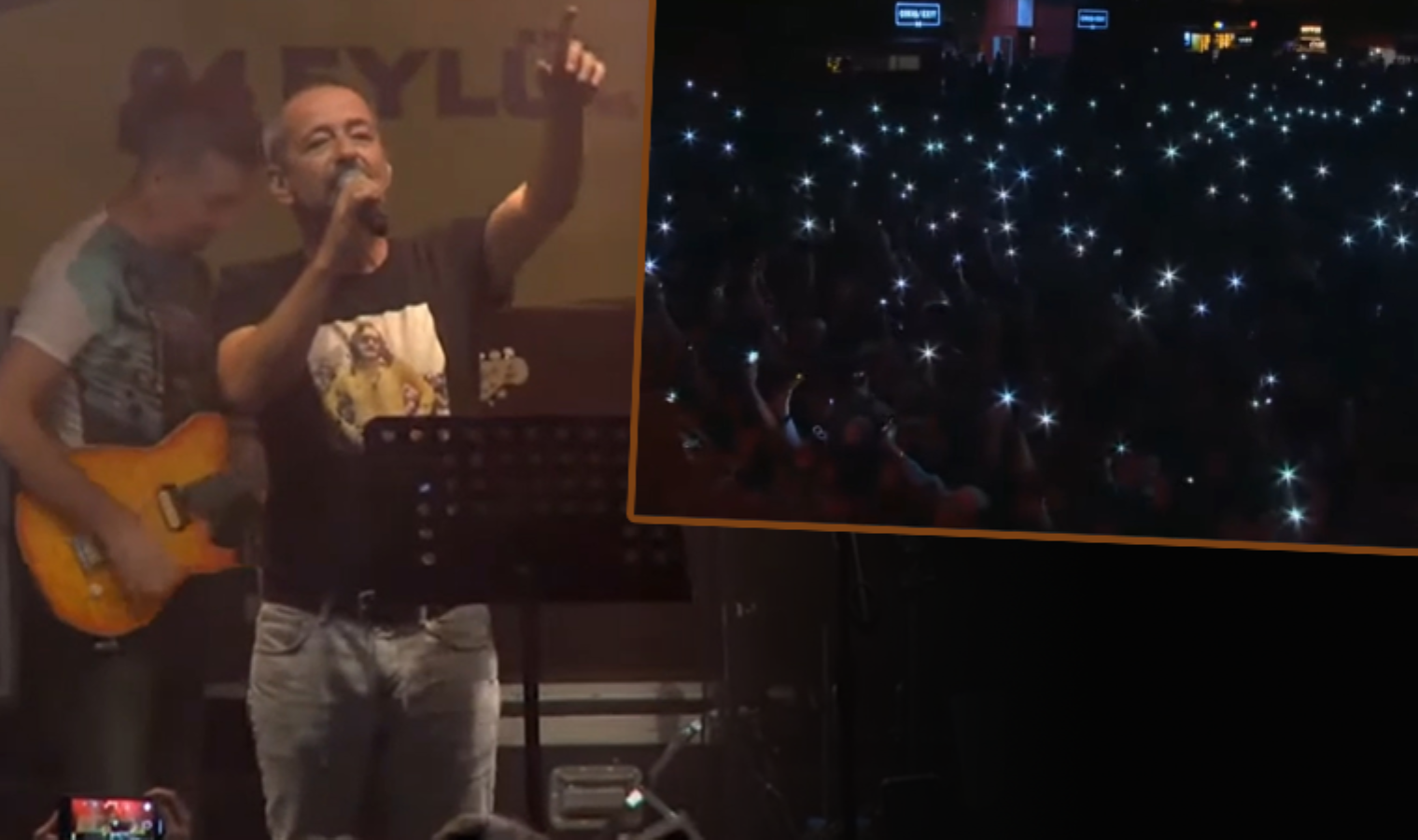 Feridun Düzağaç'tan konserde 'göster telefonunu' çıkışı! "Bir cep telefonunu bir gence fazla gören zihniyeti yok edeceğiz"