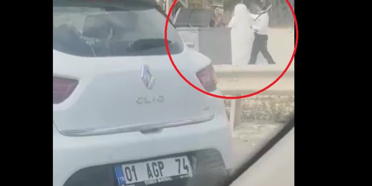 Damat, yol kenarında gelini dövdü