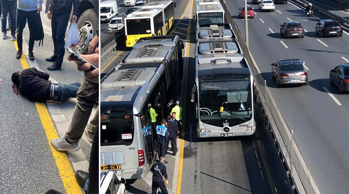 AVCILAR'DA METROBÜS YAYAYA ÇARPTI